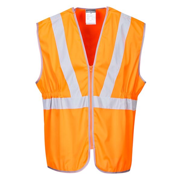 Hi-Vis Zip Long Length Vest Thumbnail